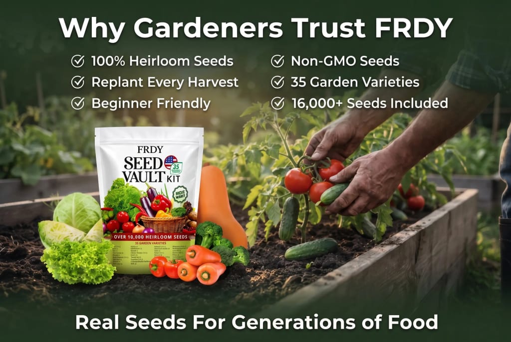Heirloom Seed Vault Kit (35 Pack)