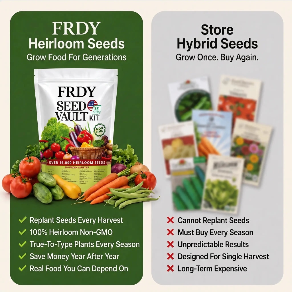 Heirloom Seed Vault Kit (35 Pack)